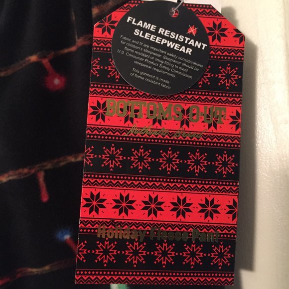 NWT Kids PJs size S, M String Lights Xmas Holiday - Picture 3 of 3